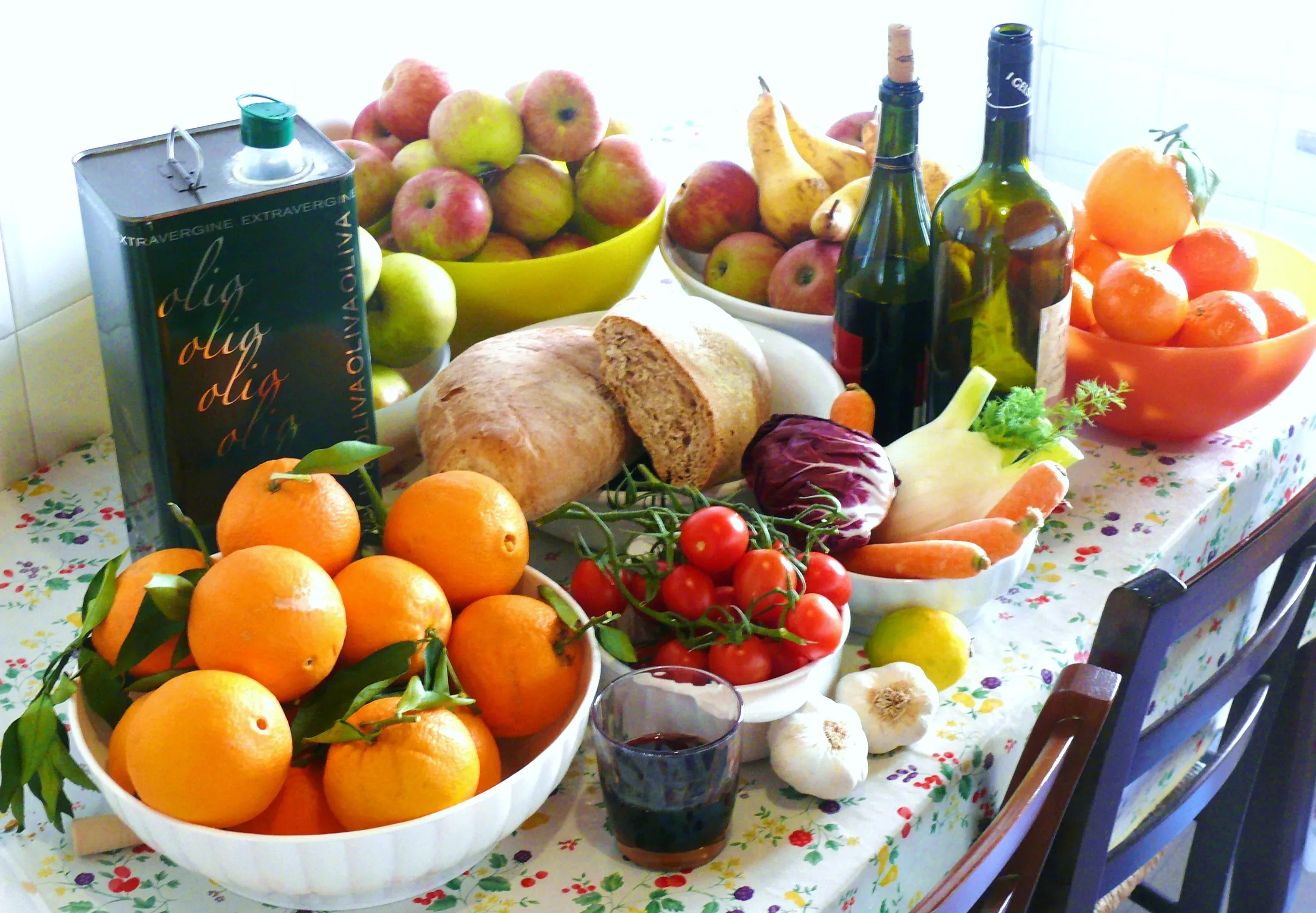 Nutritious whole food bowl with fresh vegetables and healthy ingredients